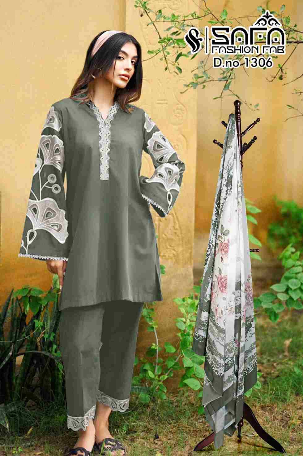 Safa 1306 Colours By Safa Fashion 1306-A To 1306-C Series Beautiful Pakistani Suits Colorful Stylish Fancy Casual Wear & Ethnic Wear Heavy Fancy Dresses At Wholesale Price