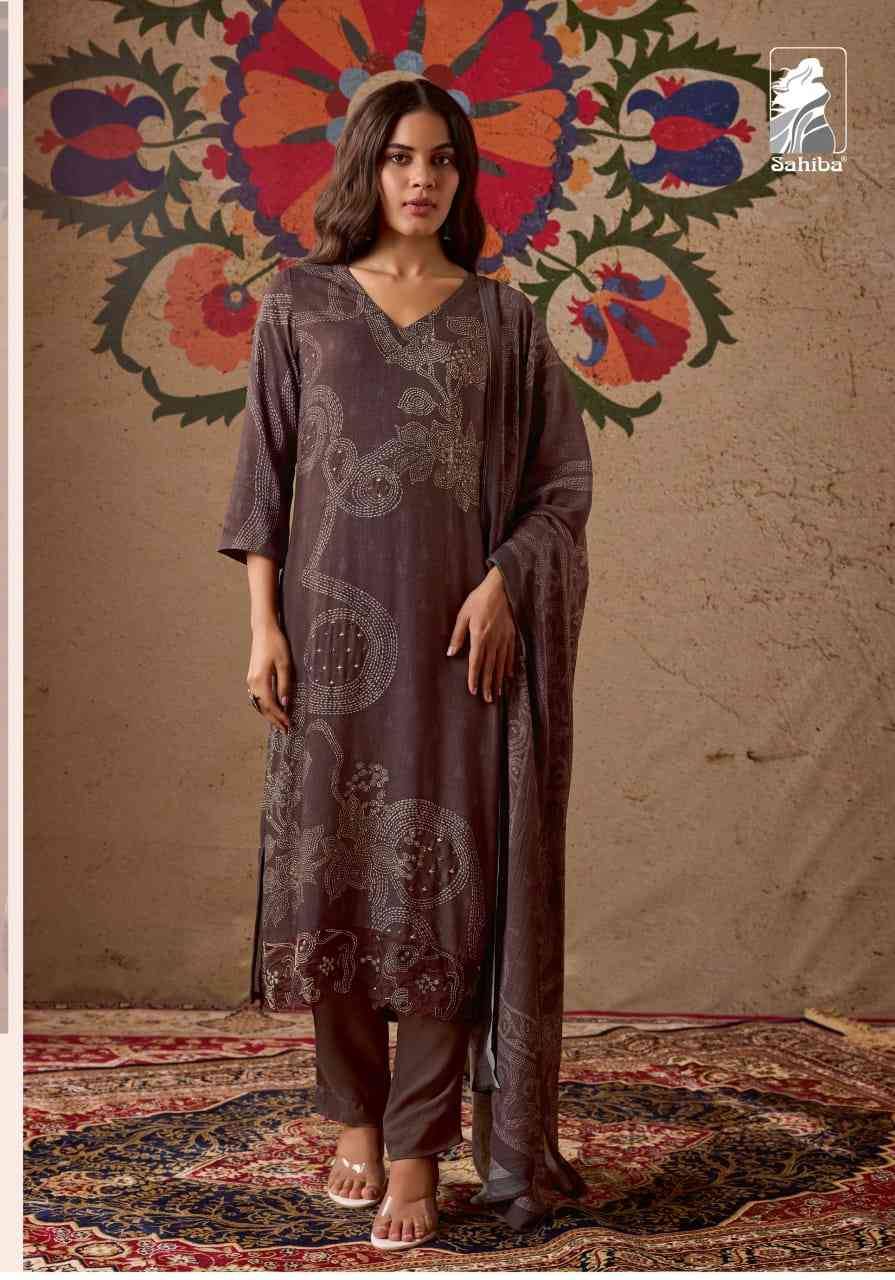 Izara By Sahiba Fabrics Beautiful Festive Suits Colorful Stylish Fancy Casual Wear & Ethnic Wear Staple Twill Dresses At Wholesale Price