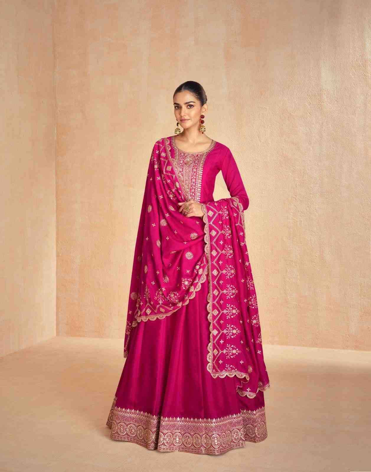 Tanisha By Aashirwad Creation 10099 To 10103 Series Designer Stylish Fancy Colorful Beautiful Party Wear & Ethnic Wear Collection Silk Gowns With Dupatta At Wholesale Price