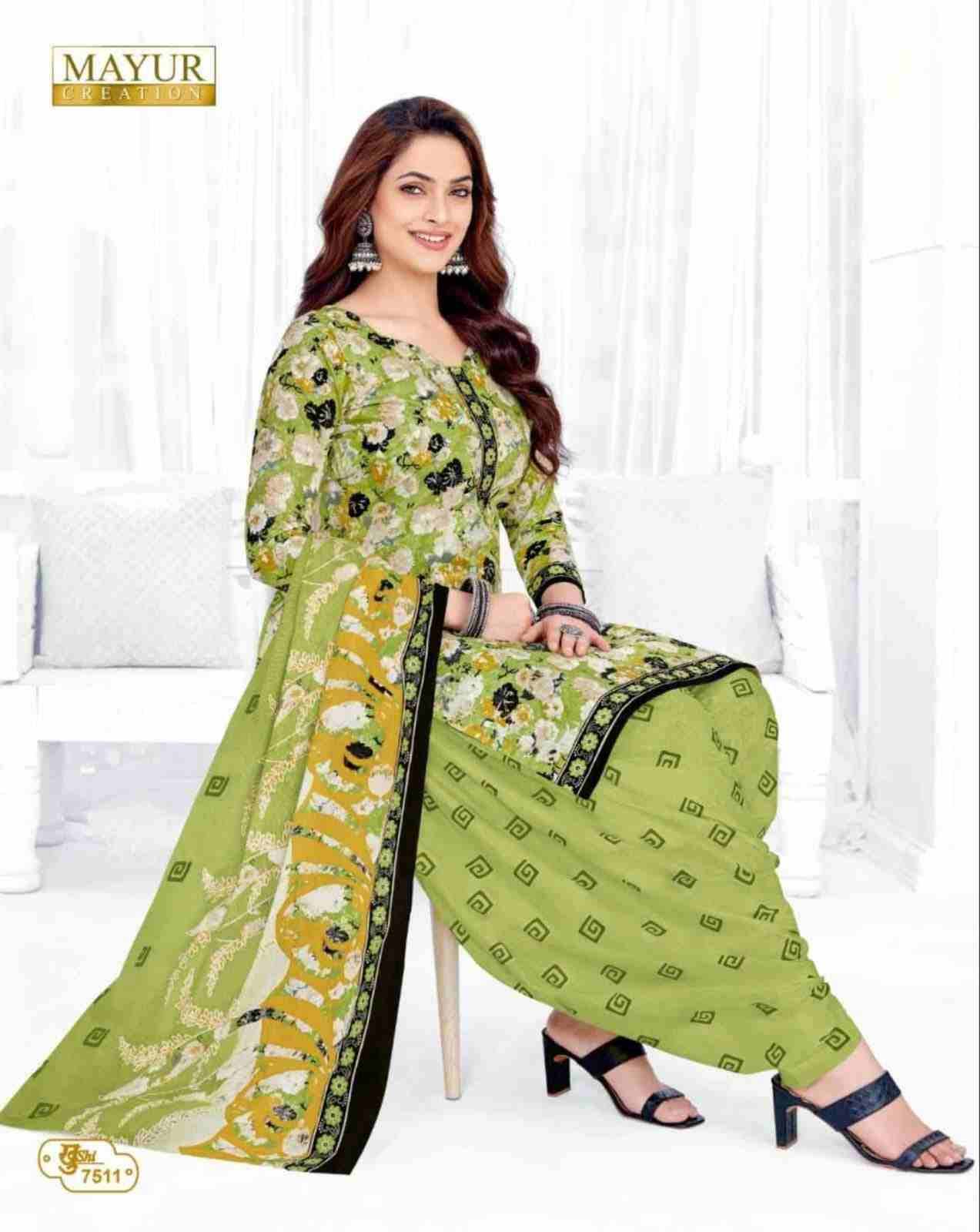 Khushi Vol-75 By Mayur Creation 7501 To 7526 Series Beautiful Stylish Festive Suits Fancy Colorful Casual Wear & Ethnic Wear & Ready To Wear Heavy Cotton Print Dresses At Wholesale Price