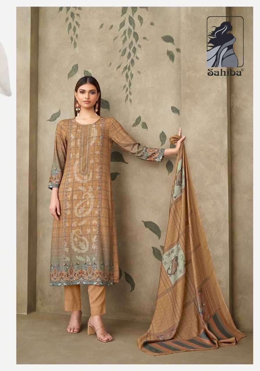 Dhiti By Sahiba Fabrics Beautiful Festive Suits Colorful Stylish Fancy Casual Wear & Ethnic Wear Staple Twill Dresses At Wholesale Price