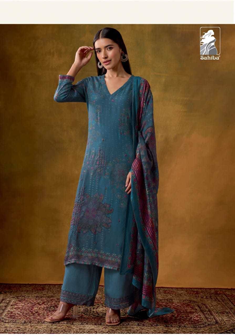 Rehana By Sahiba Fabrics Beautiful Festive Suits Colorful Stylish Fancy Casual Wear & Ethnic Wear Staple Twill Dresses At Wholesale Price