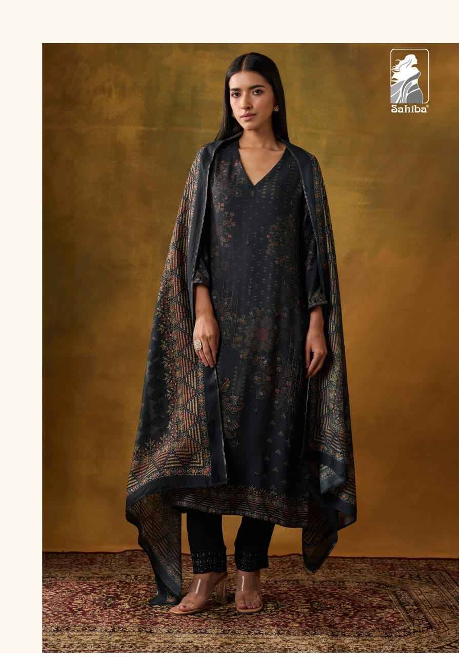 Rehana By Sahiba Fabrics Beautiful Festive Suits Colorful Stylish Fancy Casual Wear & Ethnic Wear Staple Twill Dresses At Wholesale Price