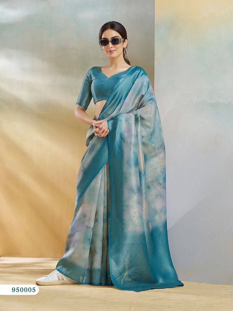 Koral Silk By Rajpath 950001 To 950006 Series Indian Traditional Wear Collection Beautiful Stylish Fancy Colorful Party Wear & Occasional Wear Handloom Silk Sarees At Wholesale Price