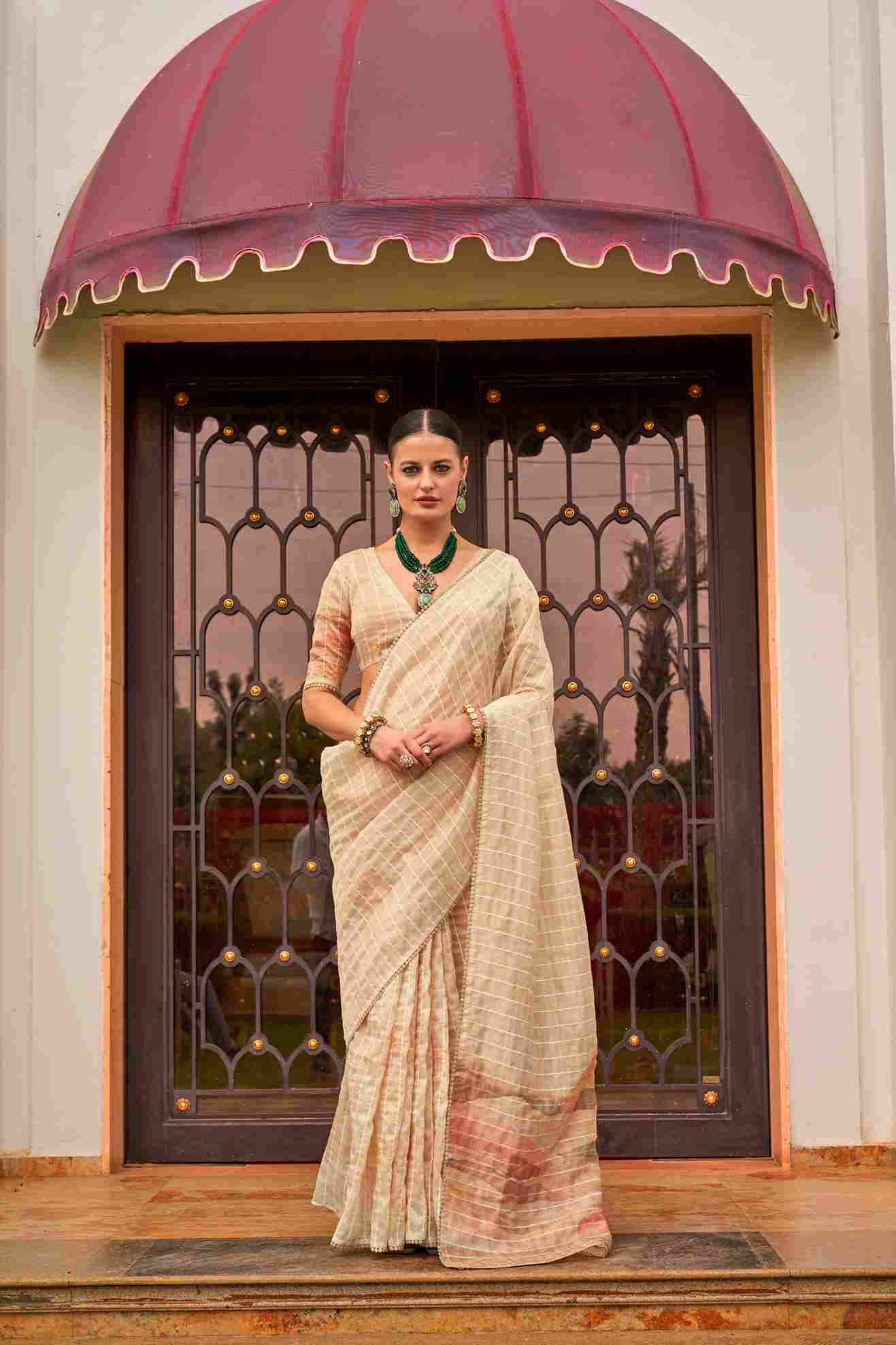 Luxuria By Kala Jamun 311 To 318 Series Indian Traditional Wear Collection Beautiful Stylish Fancy Colorful Party Wear & Occasional Wear Tissue Silk Sarees At Wholesale Price