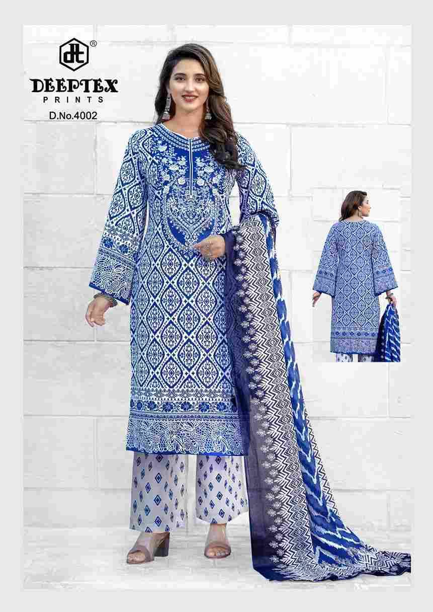 Roohi Zara Vol-4 By Deeptex Prints 4001 To 4008 Series Beautiful Stylish Festive Suits Fancy Colorful Casual Wear & Ethnic Wear & Ready To Wear Heavy Lawn Print Dresses At Wholesale Price