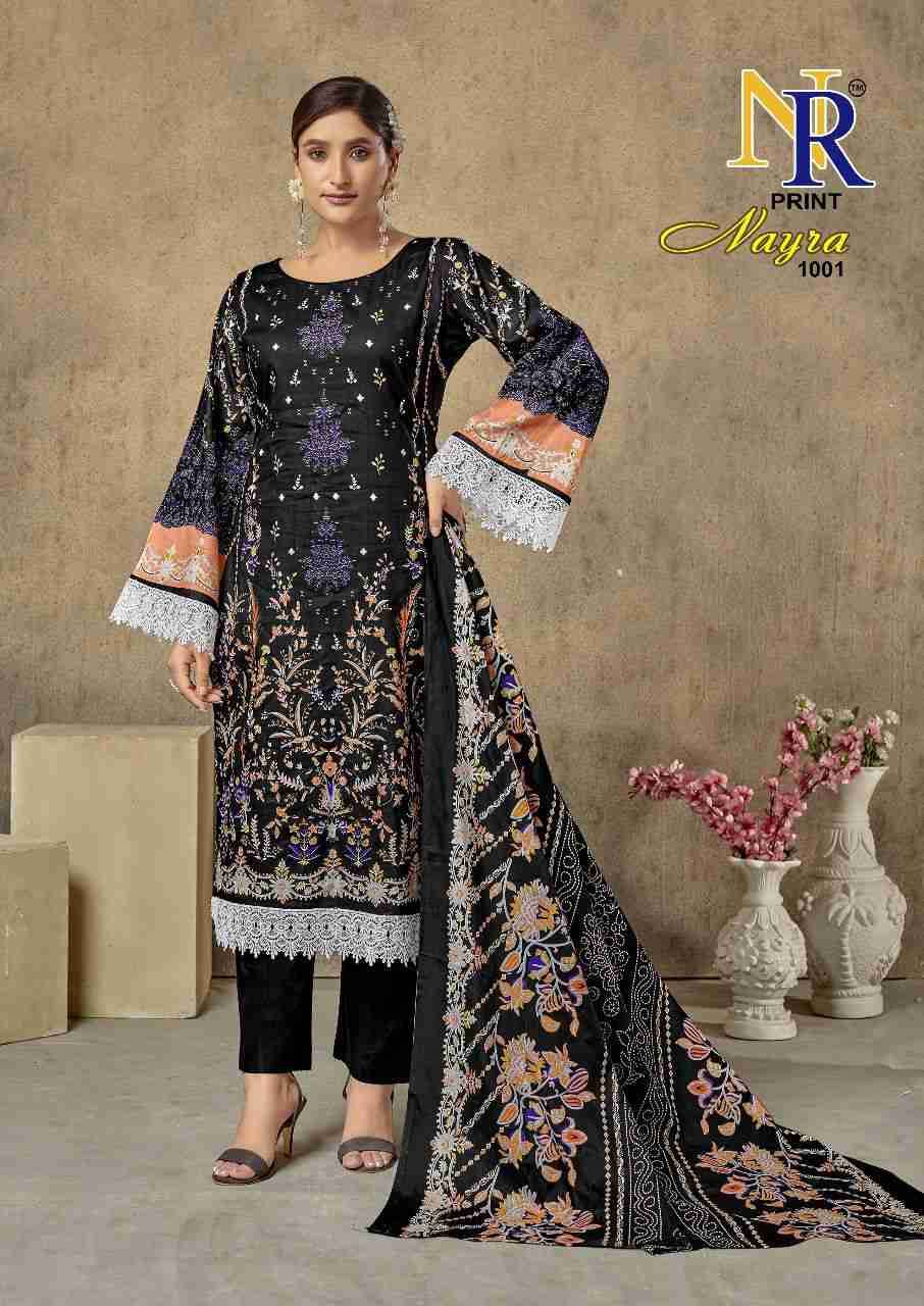 Nayra By NR Print 1001 To 1008 Series Beautiful Stylish Festive Suits Fancy Colorful Casual Wear & Ethnic Wear & Ready To Wear Heavy Lawn Cotton Print Dresses At Wholesale Price