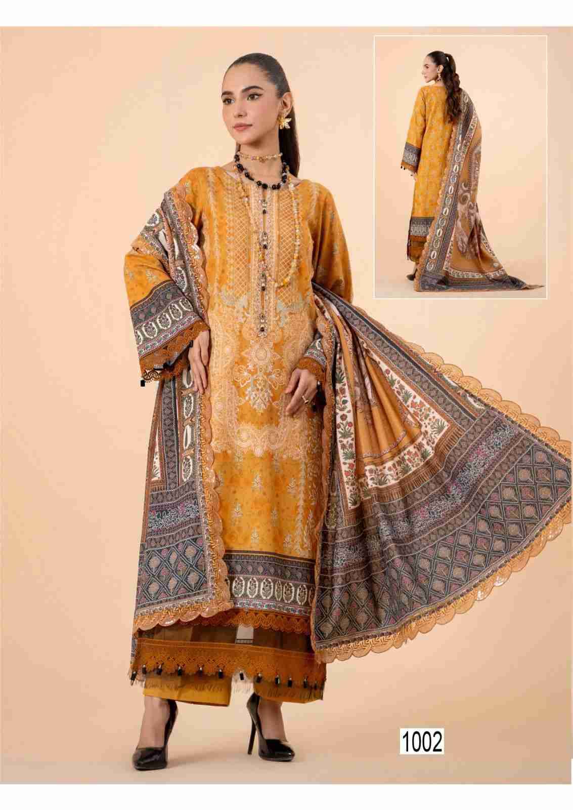 Asim Jofa By Zellbury 1001 To 1006 Series Beautiful Stylish Festive Suits Fancy Colorful Casual Wear & Ethnic Wear & Ready To Wear Heavy Cotton Print Dresses At Wholesale Price