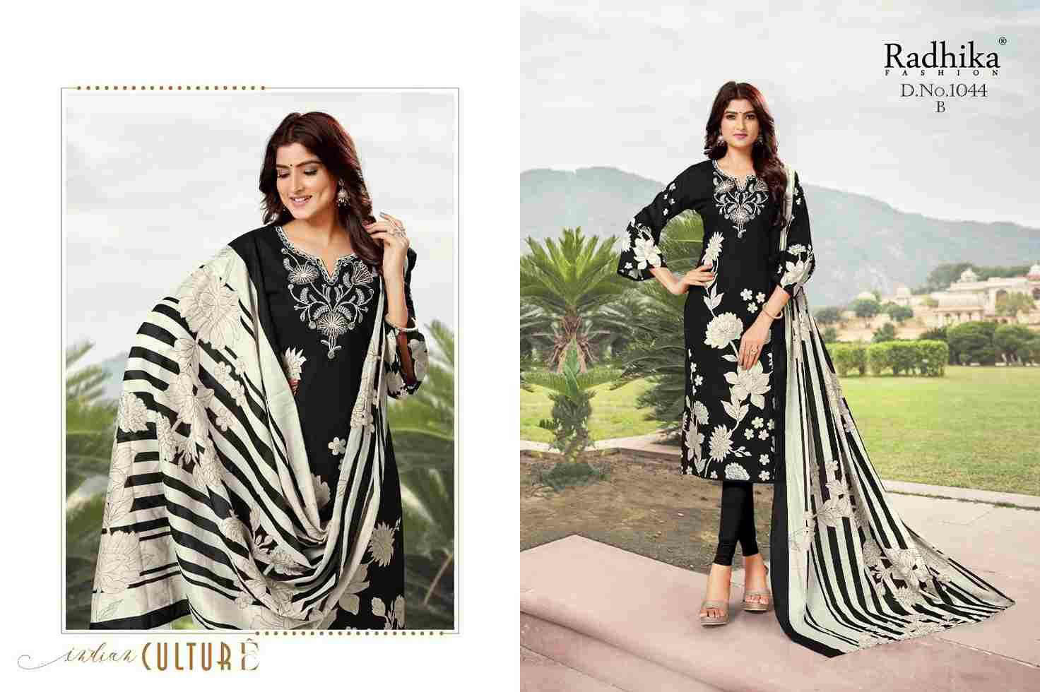 Jackpot By Radhika Fashion 1044-A To 1044-D Series Beautiful Festive Suits Colorful Stylish Fancy Casual Wear & Ethnic Wear Cambric Cotton Dresses At Wholesale Price