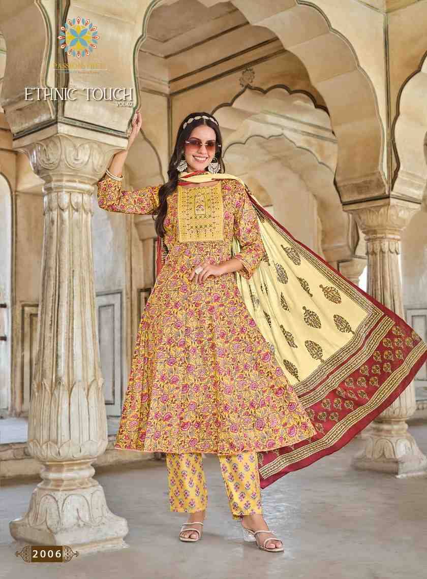 Ethnic Touch Vol-2 By Passion Tree 2001 To 2007 Series Beautiful Stylish Suits Fancy Colorful Casual Wear & Ethnic Wear & Ready To Wear Heavy Cotton Dresses At Wholesale Price