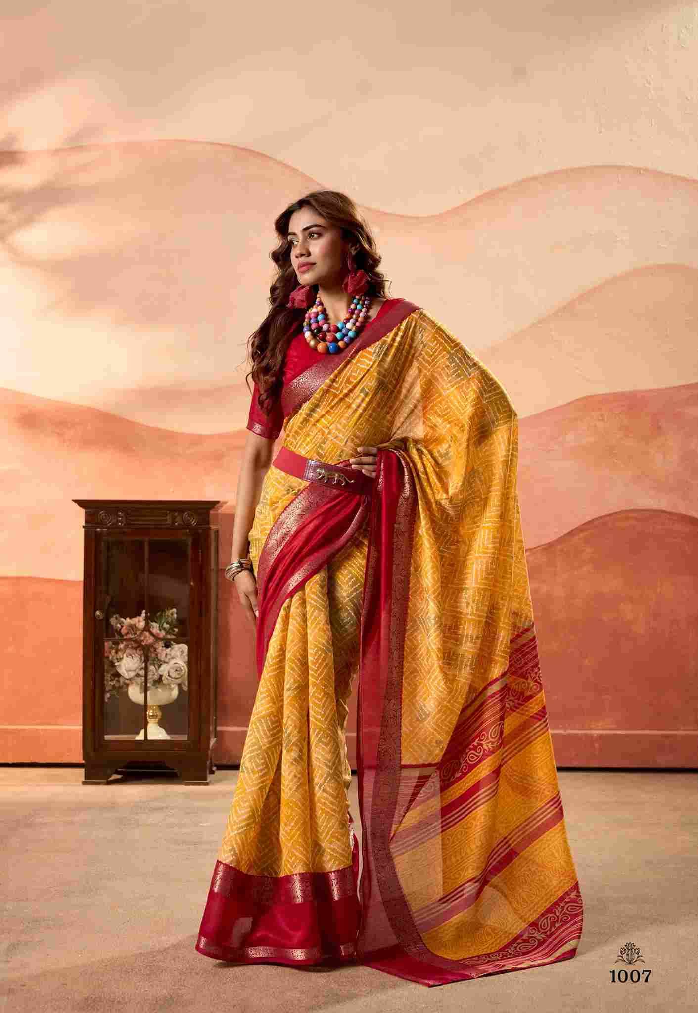 Prachi By SR 1001 To 1010 Series Indian Traditional Wear Collection Beautiful Stylish Fancy Colorful Party Wear & Occasional Wear Soft Cotton Sarees At Wholesale Price