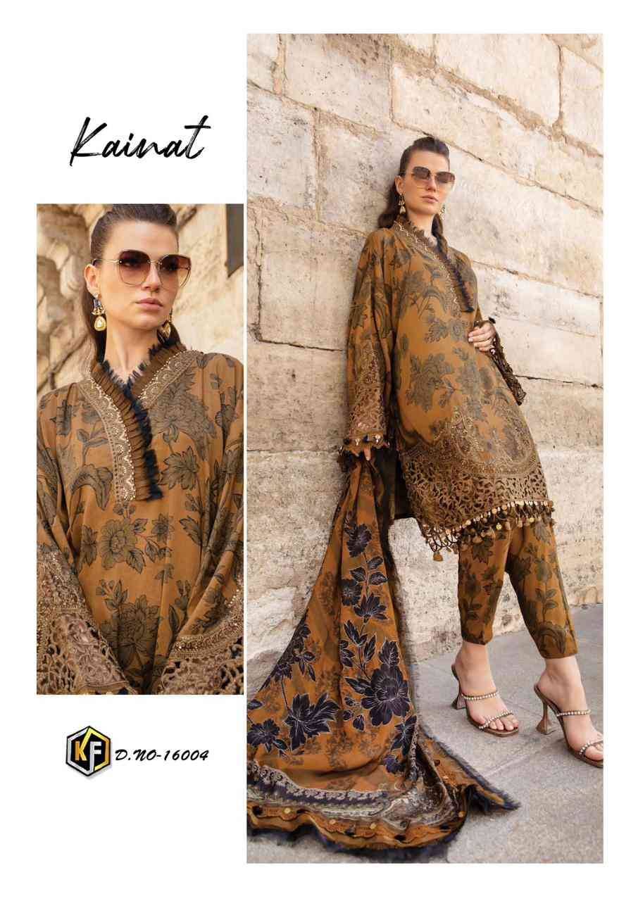 Kainat Vol-16 By Keval Fab 16001 To 16006 Series Beautiful Suits Colorful Stylish Fancy Casual Wear & Ethnic Wear Pure Lawn Cotton Dresses At Wholesale Price