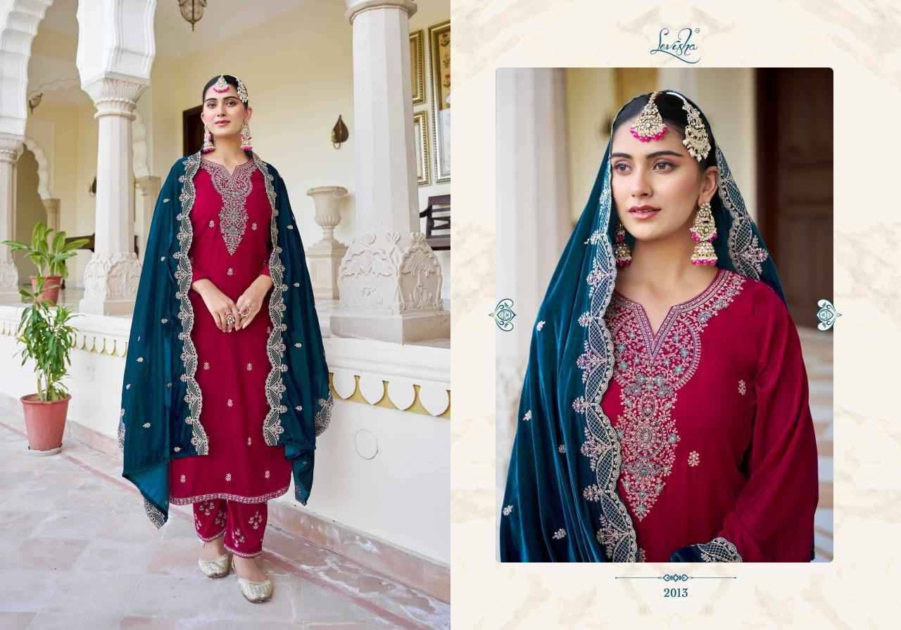 Riwaaz By Levisha 2013 To 2018 Series Festive Suits Beautiful Fancy Colorful Stylish Party Wear & Occasional Wear Pure Velvet Dresses At Wholesale Price