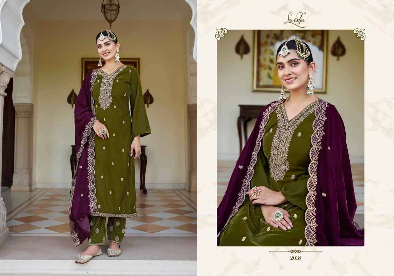 Riwaaz By Levisha 2013 To 2018 Series Festive Suits Beautiful Fancy Colorful Stylish Party Wear & Occasional Wear Pure Velvet Dresses At Wholesale Price