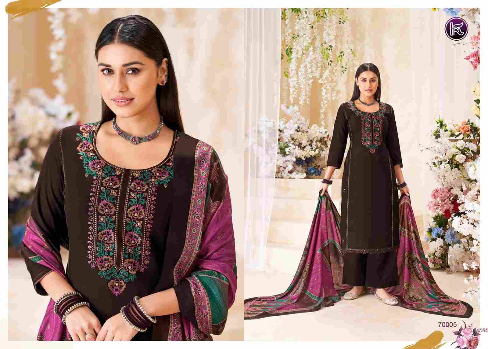 Sakhi By Kala Fashion 70001 To 70006 Series Festive Suits Beautiful Fancy Colorful Stylish Party Wear & Occasional Wear Pure Viscose Pashmina Print With Work Dresses At Wholesale Price