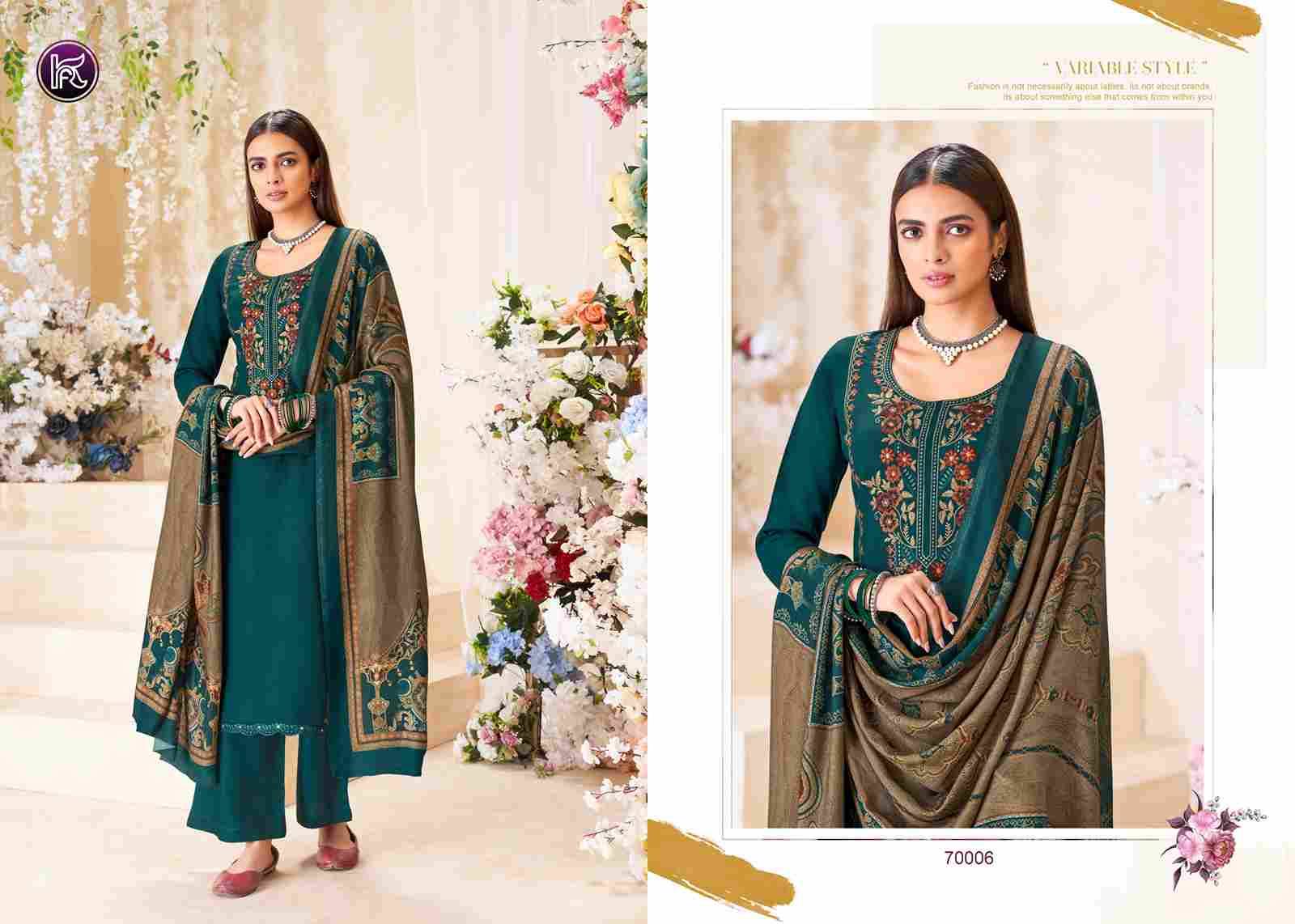 Sakhi By Kala Fashion 70001 To 70006 Series Festive Suits Beautiful Fancy Colorful Stylish Party Wear & Occasional Wear Pure Viscose Pashmina Print With Work Dresses At Wholesale Price