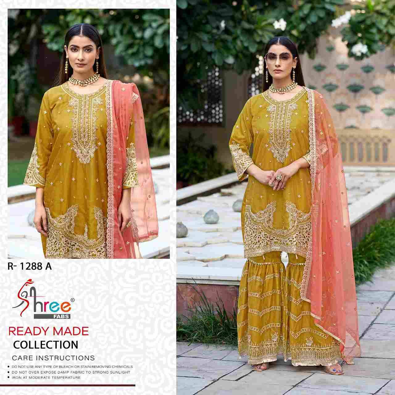 Shree Fabs Hit Design R-1288 Colours By Shree Fabs R-1288-A To R-1288-D Series Wholesale Designer Pakistani Suits Collection Beautiful Stylish Fancy Colorful Party Wear & Occasional Wear Organza Dresses At Wholesale Price