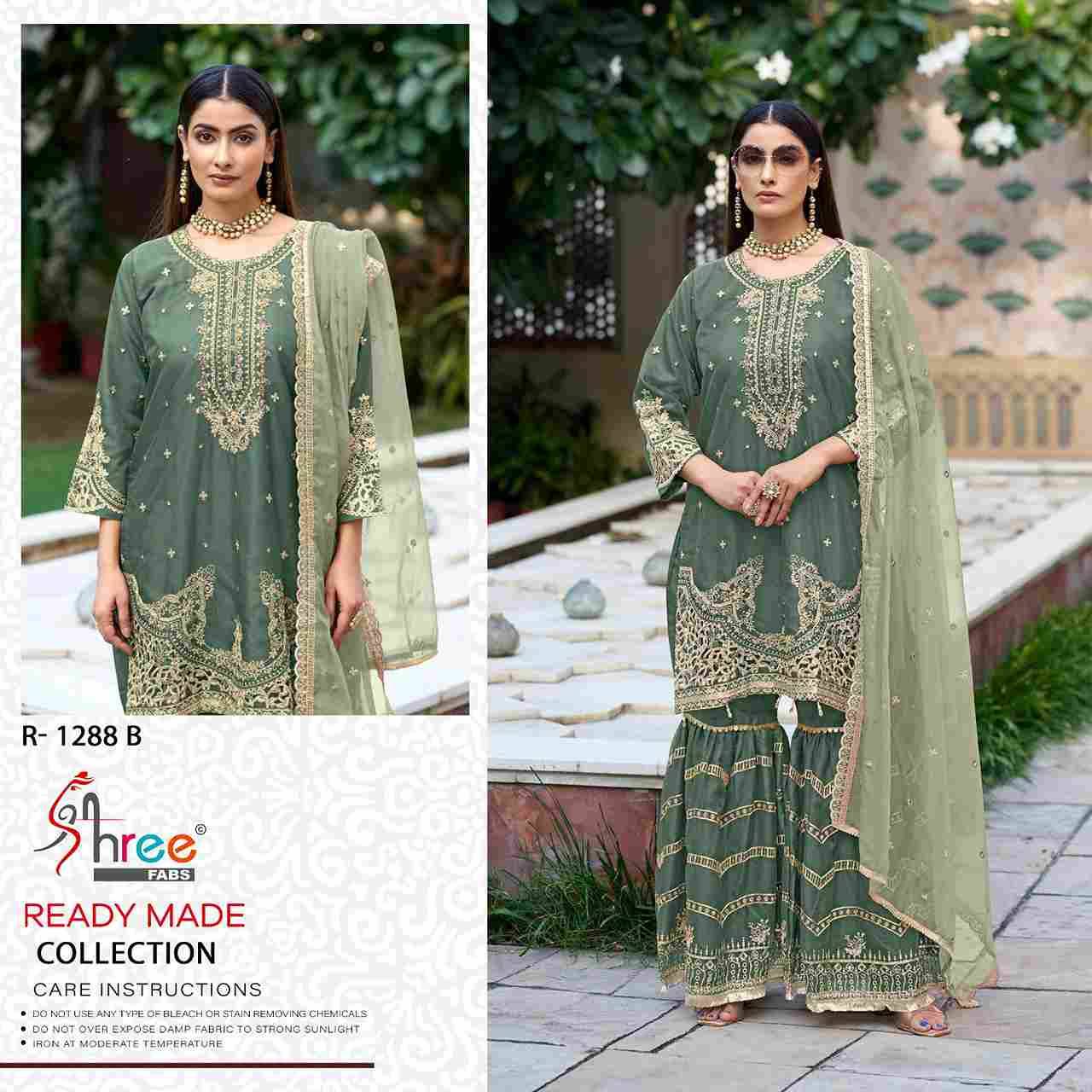 Shree Fabs Hit Design R-1288 Colours By Shree Fabs R-1288-A To R-1288-D Series Wholesale Designer Pakistani Suits Collection Beautiful Stylish Fancy Colorful Party Wear & Occasional Wear Organza Dresses At Wholesale Price