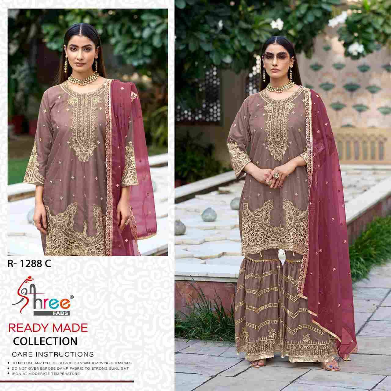 Shree Fabs Hit Design R-1288 Colours By Shree Fabs R-1288-A To R-1288-D Series Wholesale Designer Pakistani Suits Collection Beautiful Stylish Fancy Colorful Party Wear & Occasional Wear Organza Dresses At Wholesale Price