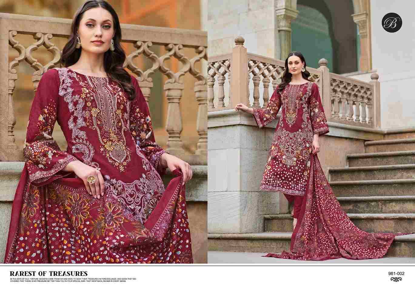 Naira Vol-78 By Belliza 981-001 To 981-008 Series Beautiful Festive Suits Stylish Fancy Colorful Casual Wear & Ethnic Wear Pure Cotton Print Dresses At Wholesale Price