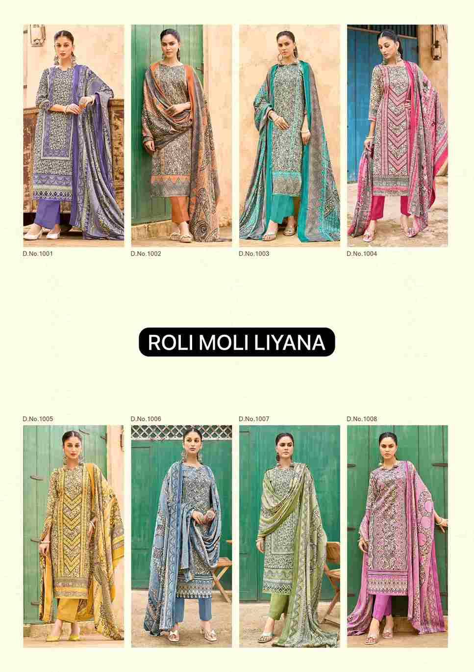 Liyana By Roli Moli 1001 To 1008 Series Beautiful Stylish Festive Suits Fancy Colorful Casual Wear & Ethnic Wear & Ready To Wear Pashmina Dresses At Wholesale Price