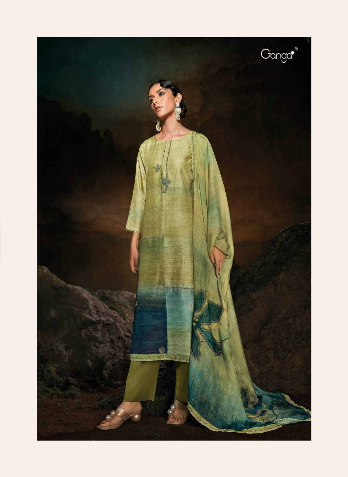 Ragna By Ganga Fashion 2033 To 2038 Series Beautiful Festive Suits Colorful Stylish Fancy Casual Wear & Ethnic Wear Bemberg Silk Dresses At Wholesale Price