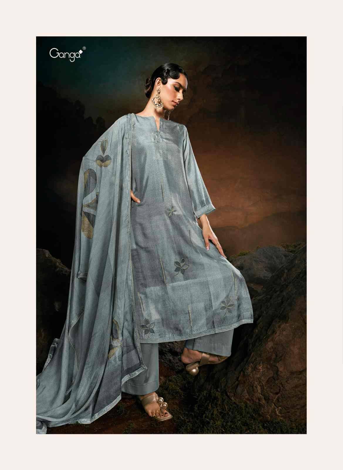 Ragna By Ganga Fashion 2033 To 2038 Series Beautiful Festive Suits Colorful Stylish Fancy Casual Wear & Ethnic Wear Bemberg Silk Dresses At Wholesale Price