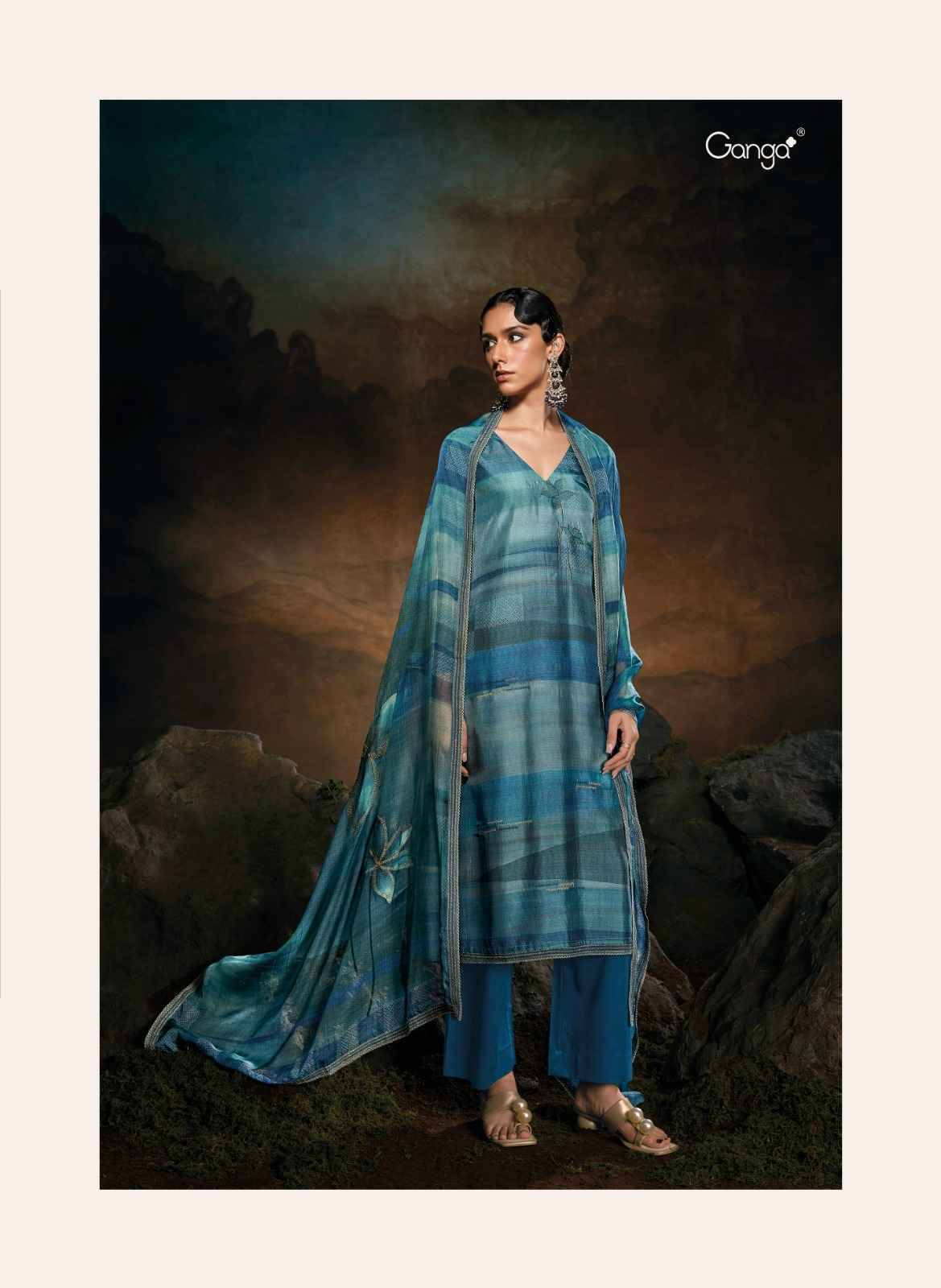 Ragna By Ganga Fashion 2033 To 2038 Series Beautiful Festive Suits Colorful Stylish Fancy Casual Wear & Ethnic Wear Bemberg Silk Dresses At Wholesale Price