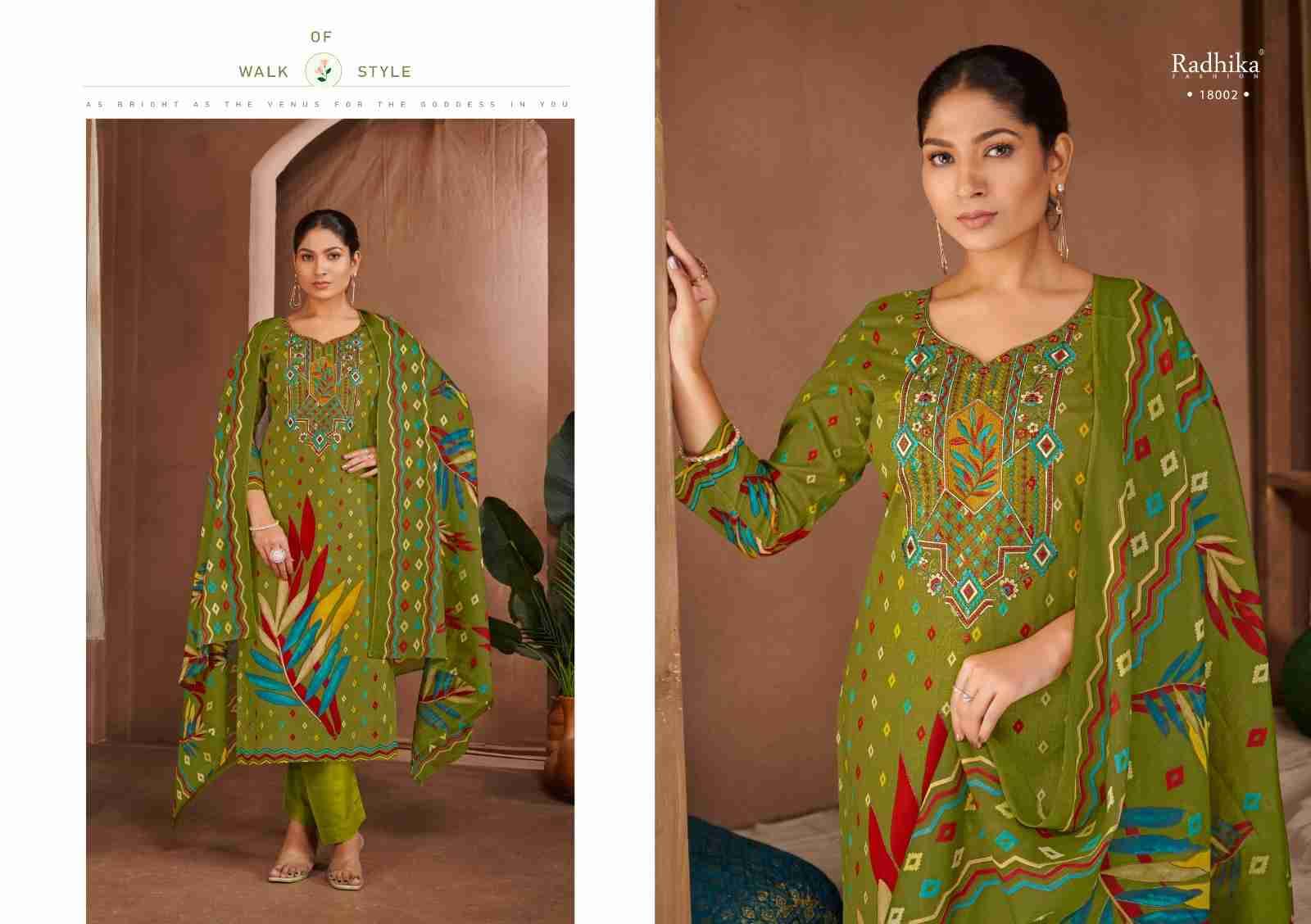 Adira By Azara 18001 To 18004 Series Beautiful Festive Suits Stylish Fancy Colorful Casual Wear & Ethnic Wear Pure Lawn Cotton Dresses At Wholesale Price