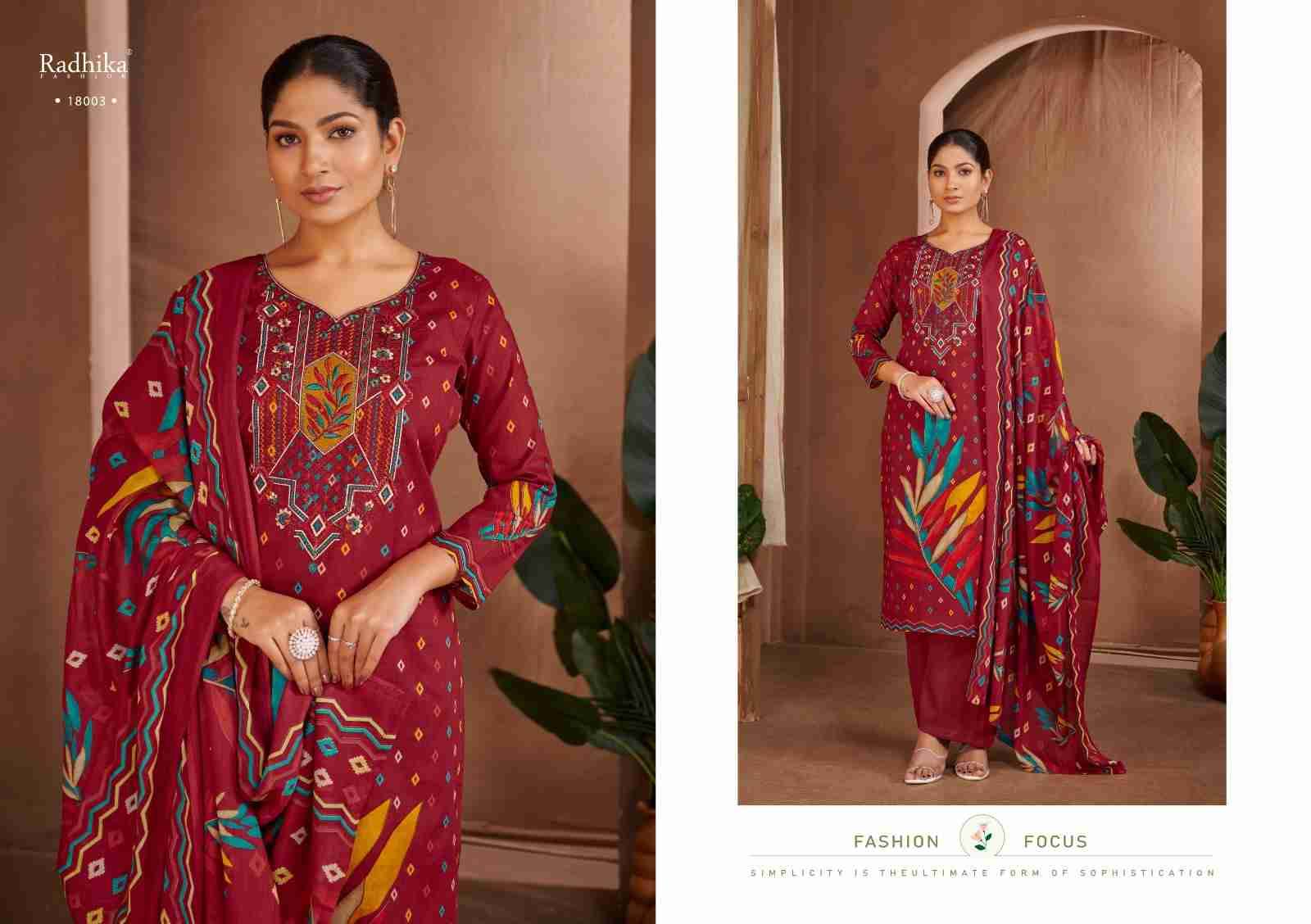 Adira By Azara 18001 To 18004 Series Beautiful Festive Suits Stylish Fancy Colorful Casual Wear & Ethnic Wear Pure Lawn Cotton Dresses At Wholesale Price