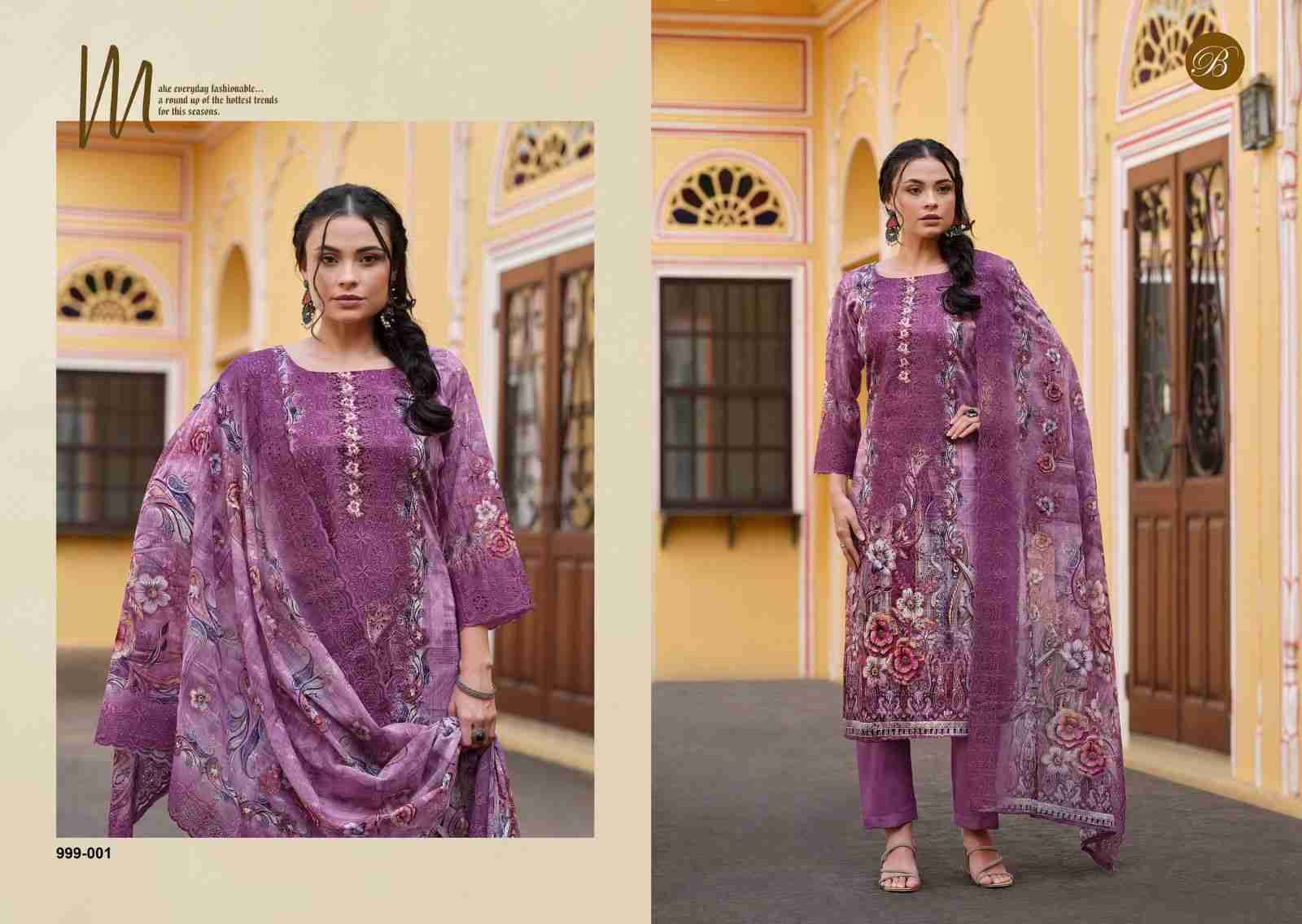 Nakkashi By Belliza 999-001 To 999-006 Series Beautiful Festive Suits Stylish Fancy Colorful Casual Wear & Ethnic Wear Pure Cotton Dresses At Wholesale Price