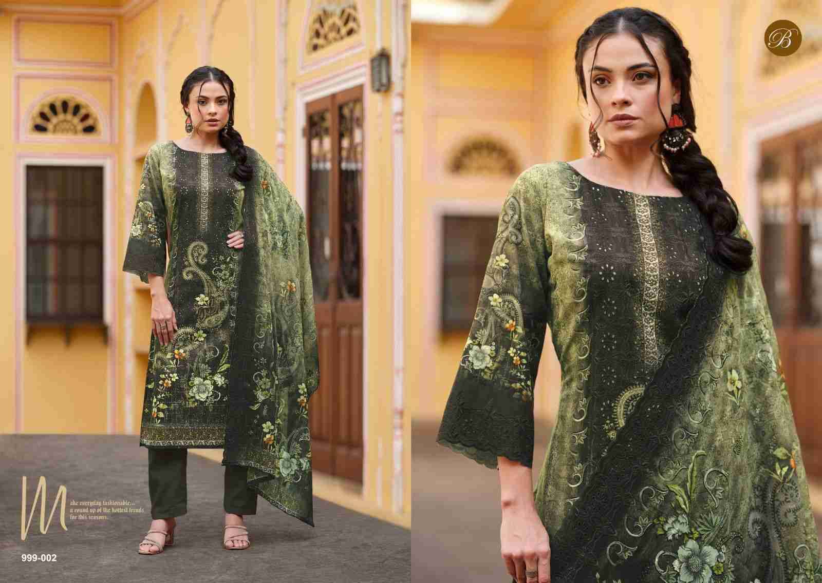 Nakkashi By Belliza 999-001 To 999-006 Series Beautiful Festive Suits Stylish Fancy Colorful Casual Wear & Ethnic Wear Pure Cotton Dresses At Wholesale Price