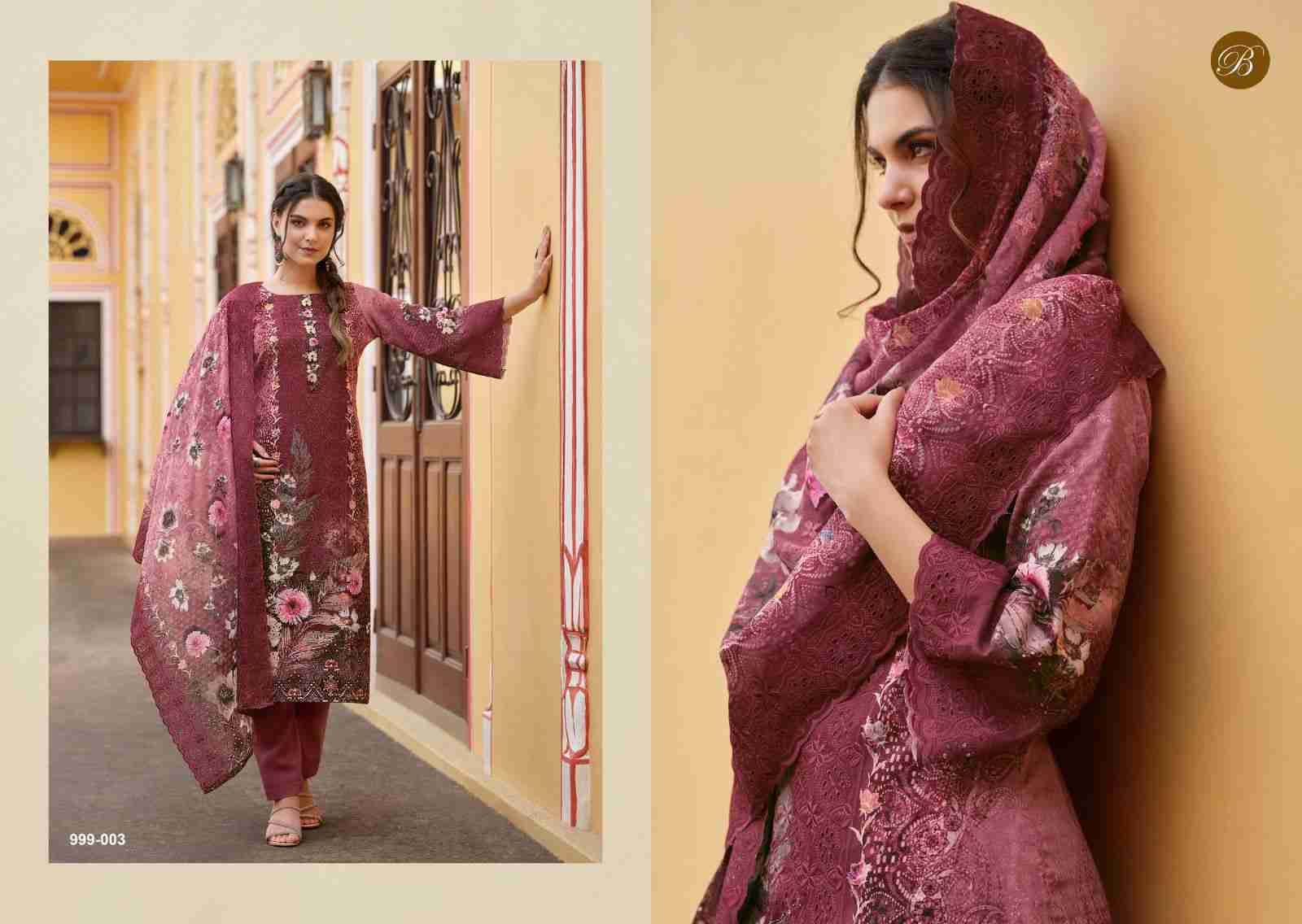 Nakkashi By Belliza 999-001 To 999-006 Series Beautiful Festive Suits Stylish Fancy Colorful Casual Wear & Ethnic Wear Pure Cotton Dresses At Wholesale Price