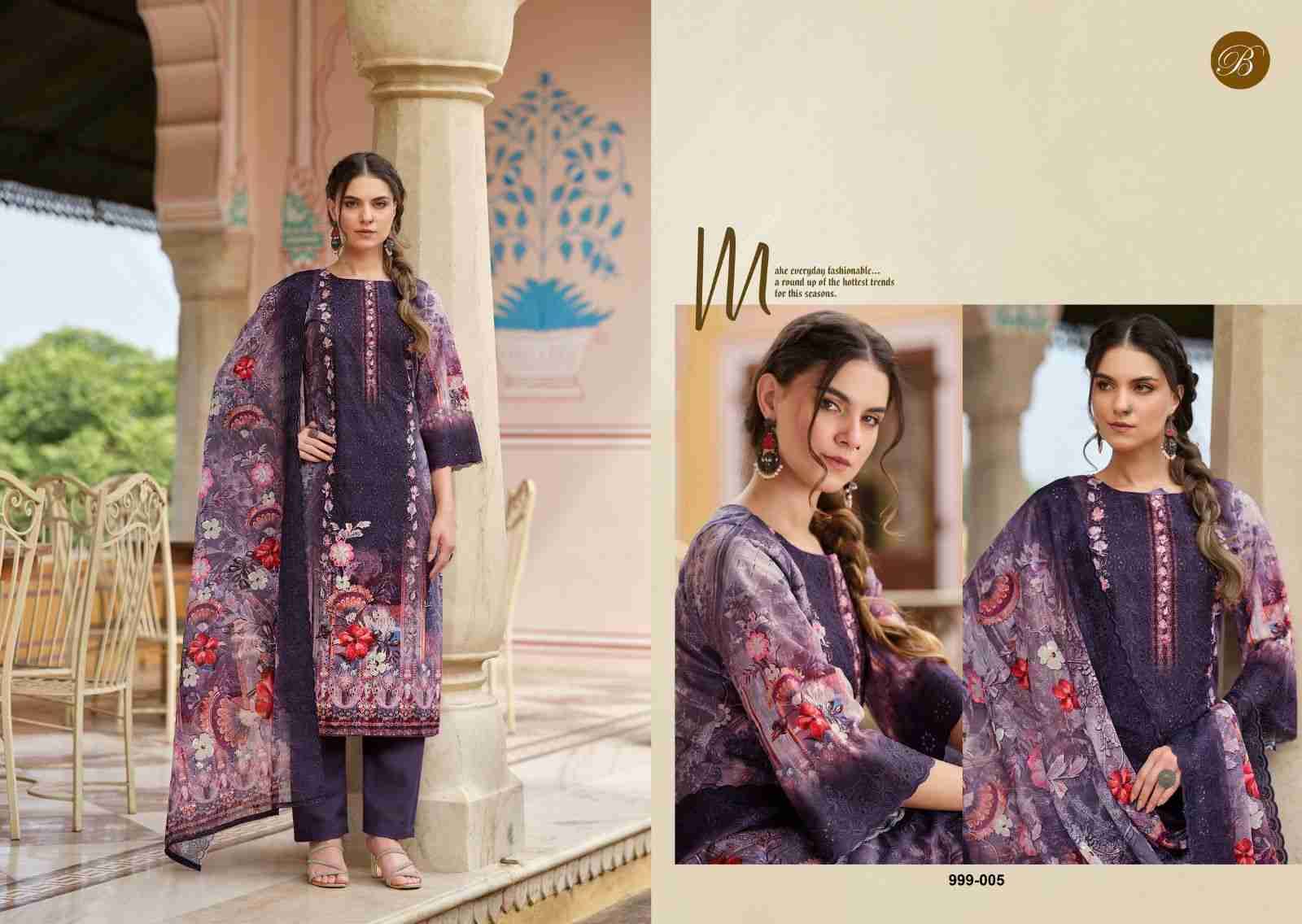 Nakkashi By Belliza 999-001 To 999-006 Series Beautiful Festive Suits Stylish Fancy Colorful Casual Wear & Ethnic Wear Pure Cotton Dresses At Wholesale Price