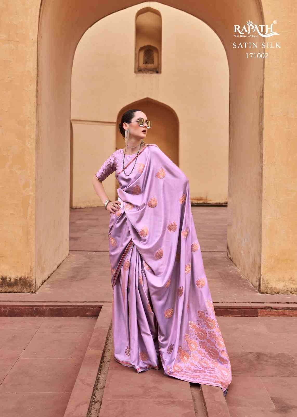 Tathastu Art By Rajpath 171001 To 171006 Series Indian Traditional Wear Collection Beautiful Stylish Fancy Colorful Party Wear & Occasional Wear Satin Silk Sarees At Wholesale Price