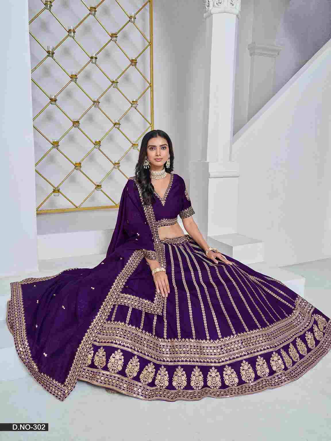 Mehvish Vol-3 By Fashid Wholesale 301 To 304 Series Festive Wear Collection Beautiful Stylish Colorful Fancy Party Wear & Occasional Wear Art Silk Lehengas At Wholesale Price