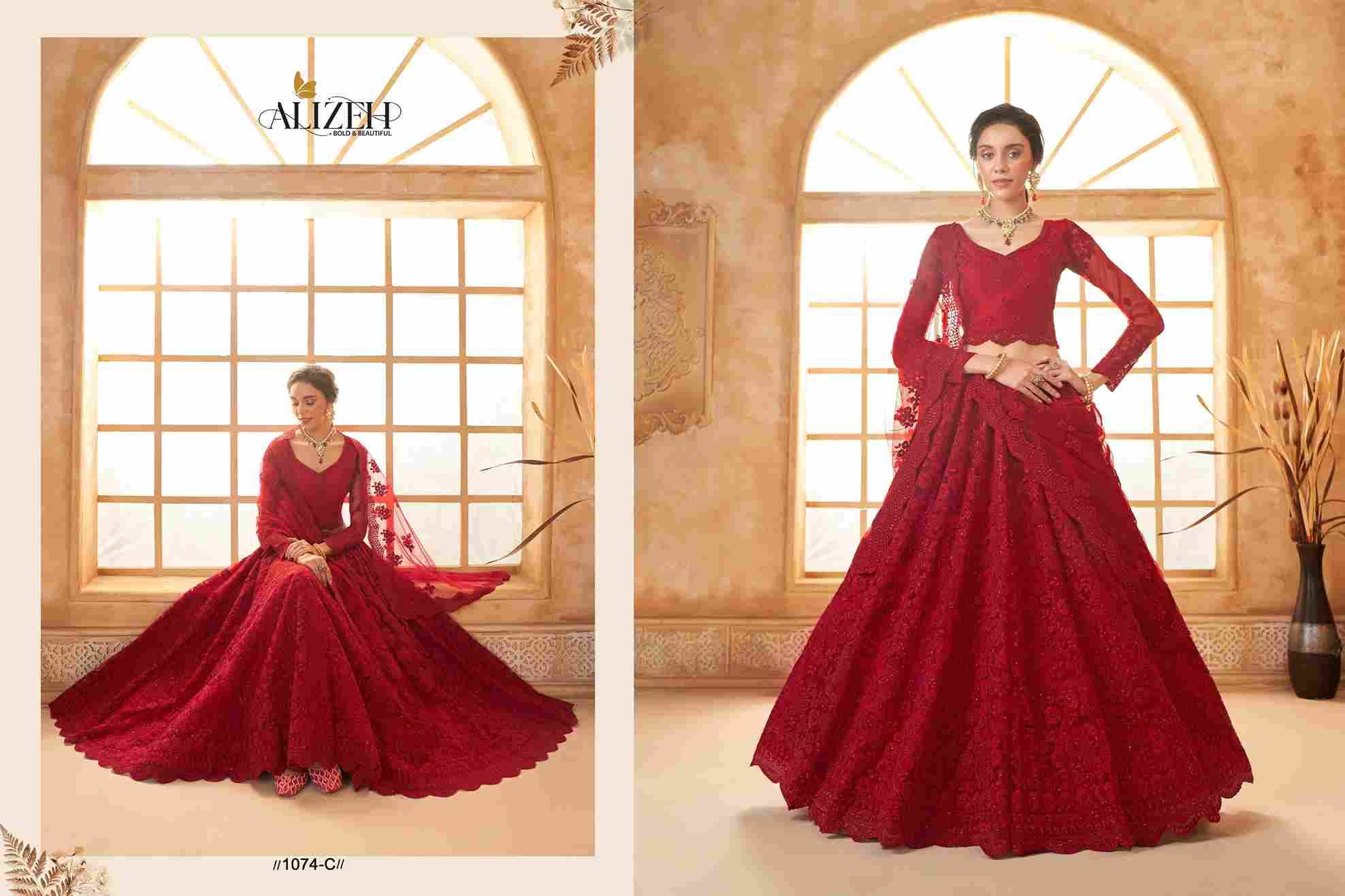 Bridal Heritage Colour Saga Vol-3 By Alizeh Festive Wear Collection Beautiful Stylish Colorful Fancy Party Wear & Occasional Wear Net Lehengas At Wholesale Price