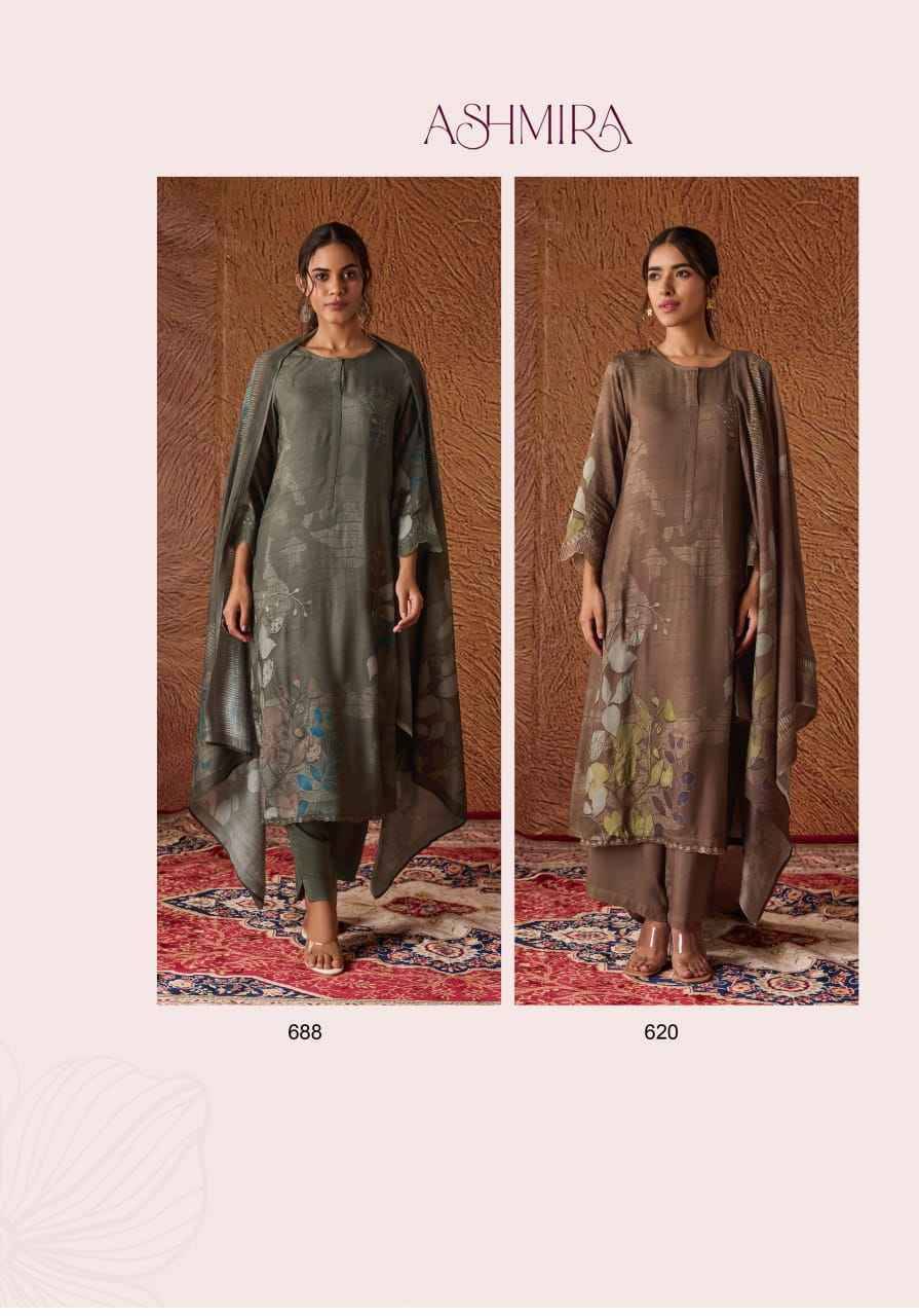 Ashmira By Sahiba Fabrics Beautiful Festive Suits Colorful Stylish Fancy Casual Wear & Ethnic Wear Staple Twill Dresses At Wholesale Price