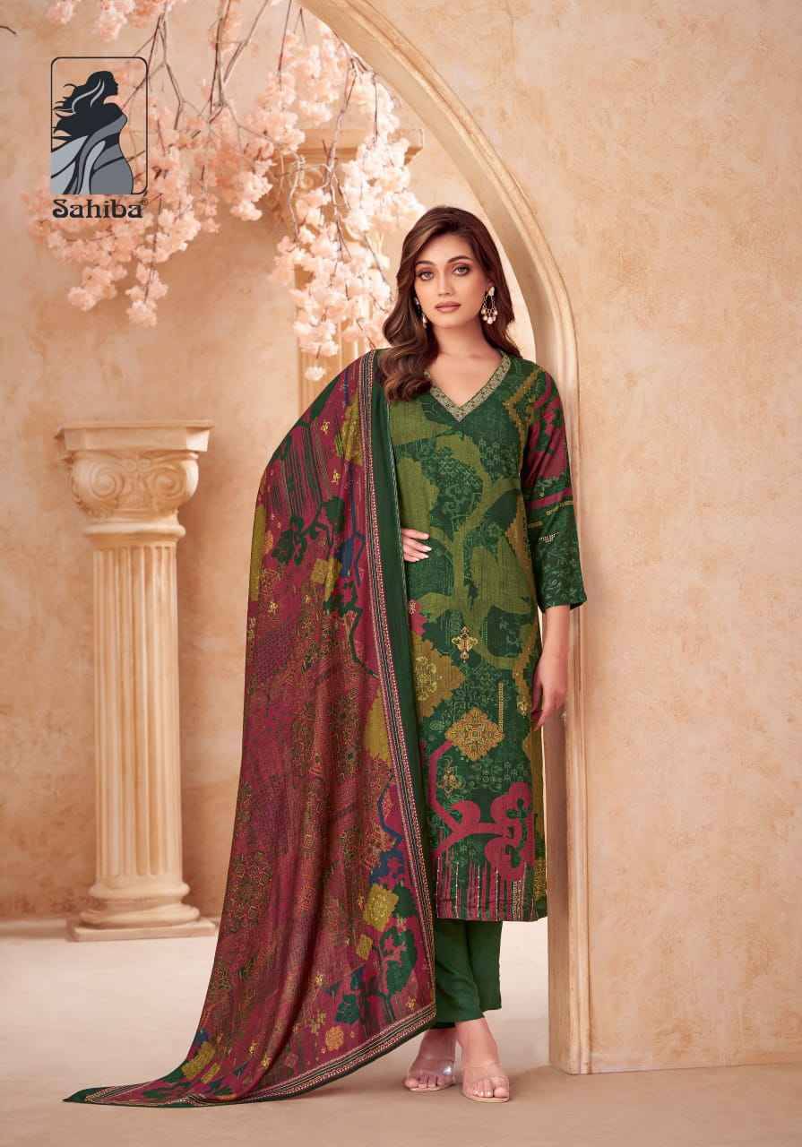 Vedsi By Sahiba Fabrics Beautiful Festive Suits Colorful Stylish Fancy Casual Wear & Ethnic Wear Staple Twill Dresses At Wholesale Price