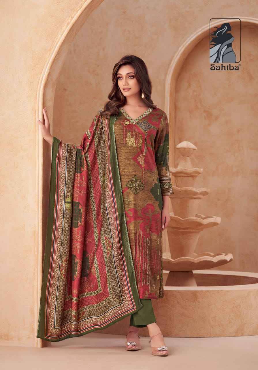 Vedsi By Sahiba Fabrics Beautiful Festive Suits Colorful Stylish Fancy Casual Wear & Ethnic Wear Staple Twill Dresses At Wholesale Price