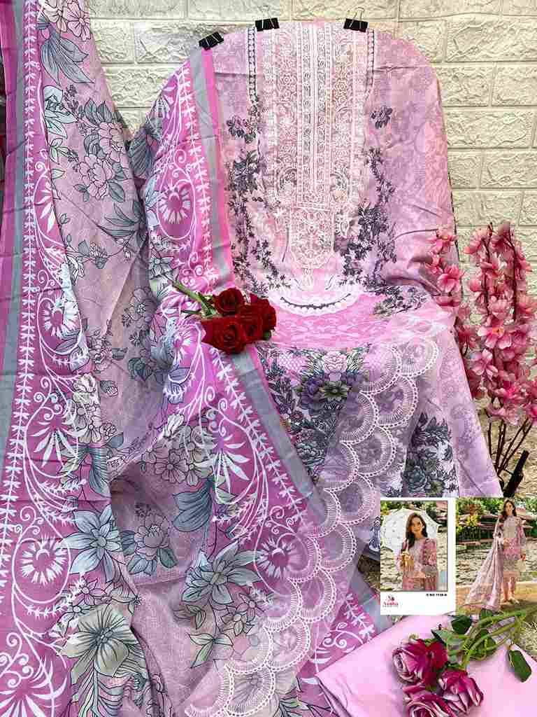 Needle Wonder Lawn Collection Vol-9 By Aasha Designer 1138-A To 1138-B Series Pakistani Suits Beautiful Fancy Colorful Stylish Party Wear & Occasional Wear Pure Cotton Embroidery Dresses At Wholesale Price