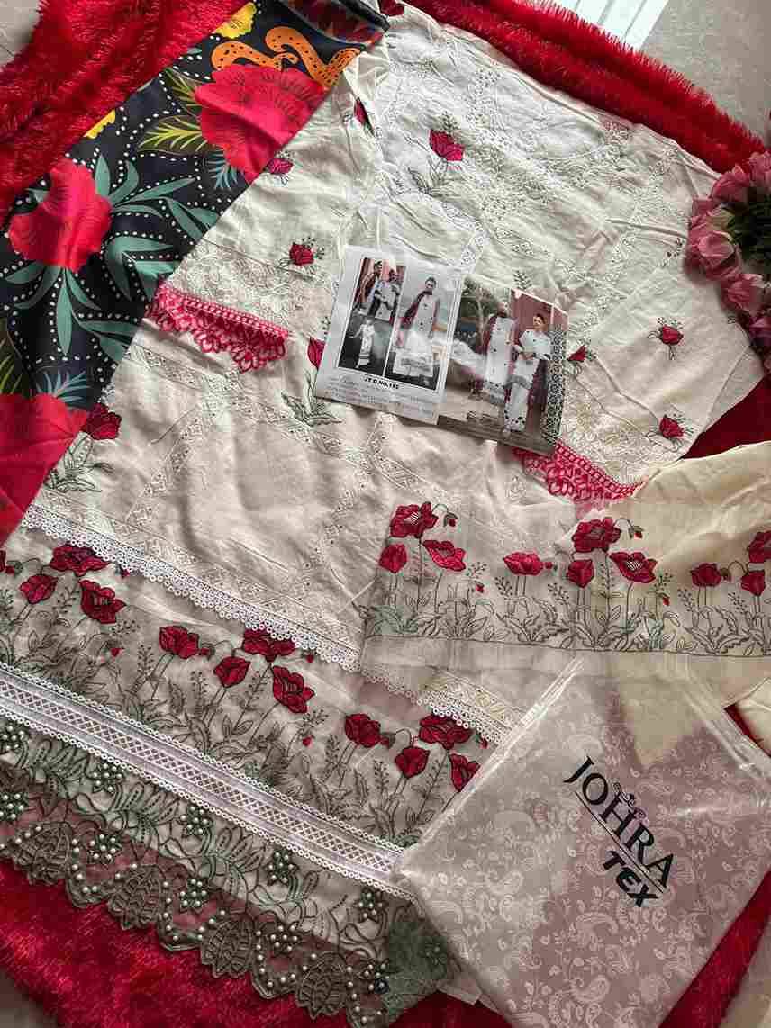 Johra Hit Design 152 By Johra Tex Beautiful Pakistani Suits Colorful Stylish Fancy Casual Wear & Ethnic Wear Cambric Cotton Embroidered Dresses At Wholesale Price