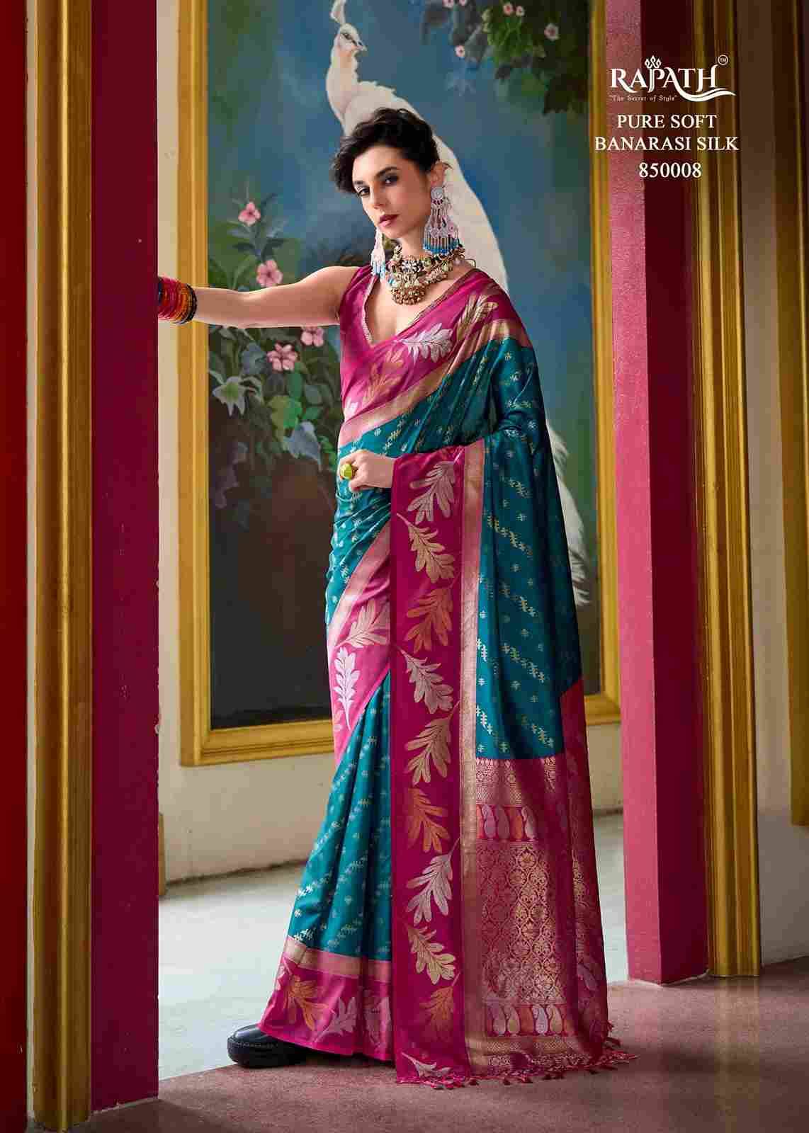 Leaf Silk By Rajpath 850001 To 850008 Series Indian Traditional Wear Collection Beautiful Stylish Fancy Colorful Party Wear & Occasional Wear Banarasi Silk Sarees At Wholesale Price