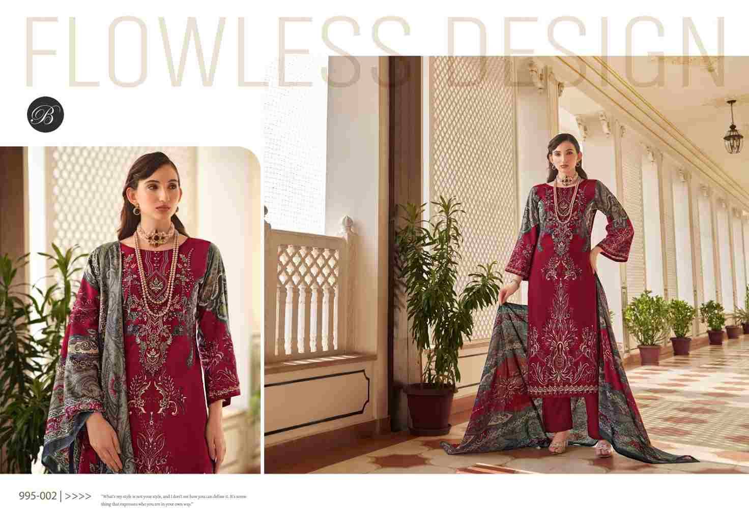 Riwayat Vol-6 By Belliza 995-001 To 995-008 Series Beautiful Festive Suits Stylish Fancy Colorful Casual Wear & Ethnic Wear Pure Viscose Rayon Print Dresses At Wholesale Price