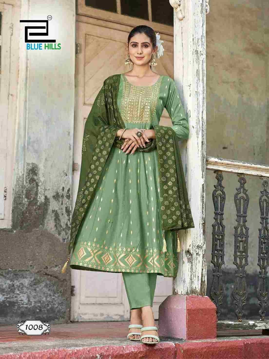 Batu Caves By Blue Hills 1001 To 1008 Series Beautiful Festive Suits Stylish Fancy Colorful Casual Wear & Ethnic Wear Rayon Dresses At Wholesale Price