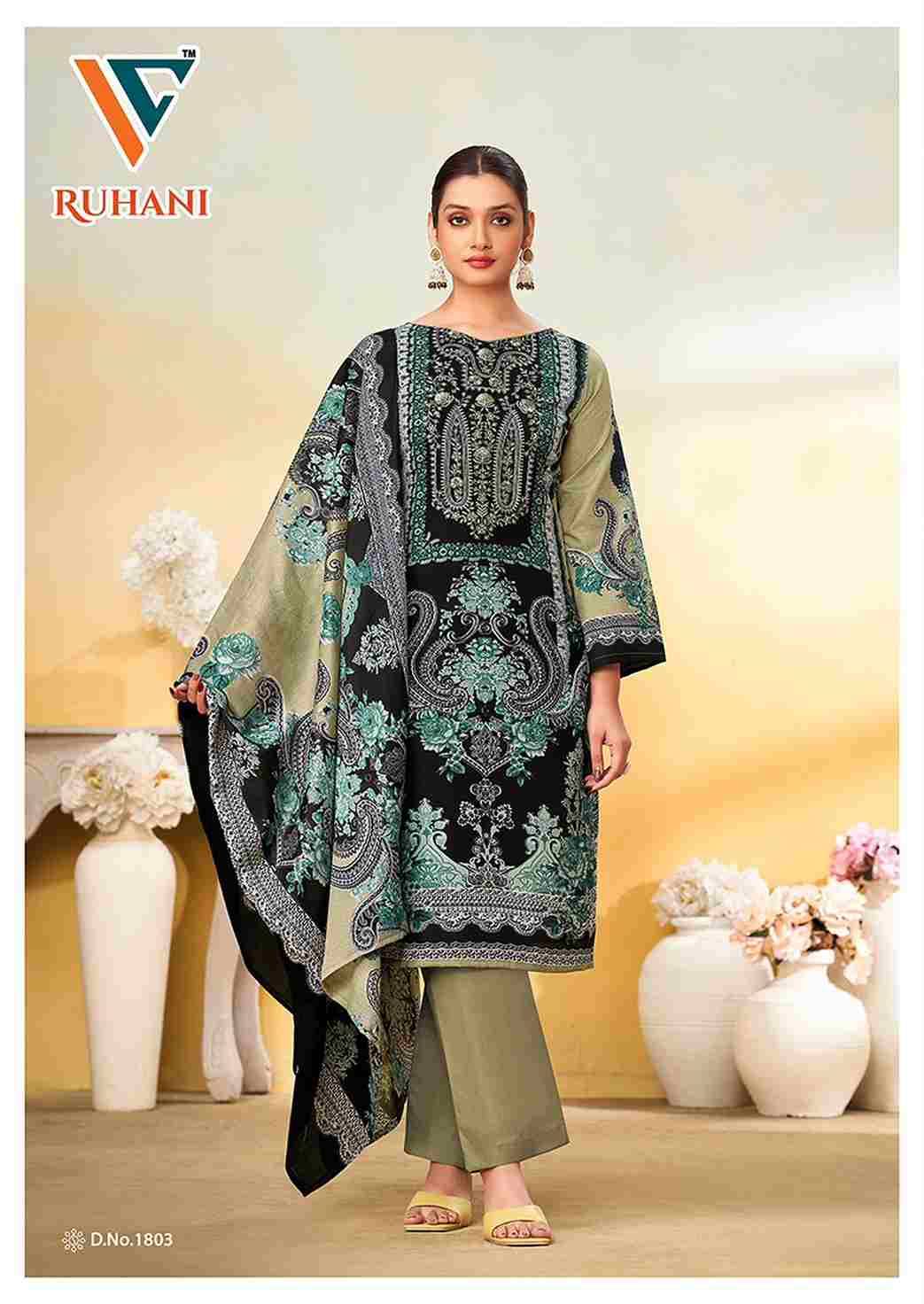 Ruhani Vol-18 By Vandana Fashion 1801 To 1808 Series Beautiful Festive Suits Stylish Fancy Colorful Casual Wear & Ethnic Wear Cotton Print Dresses At Wholesale Price