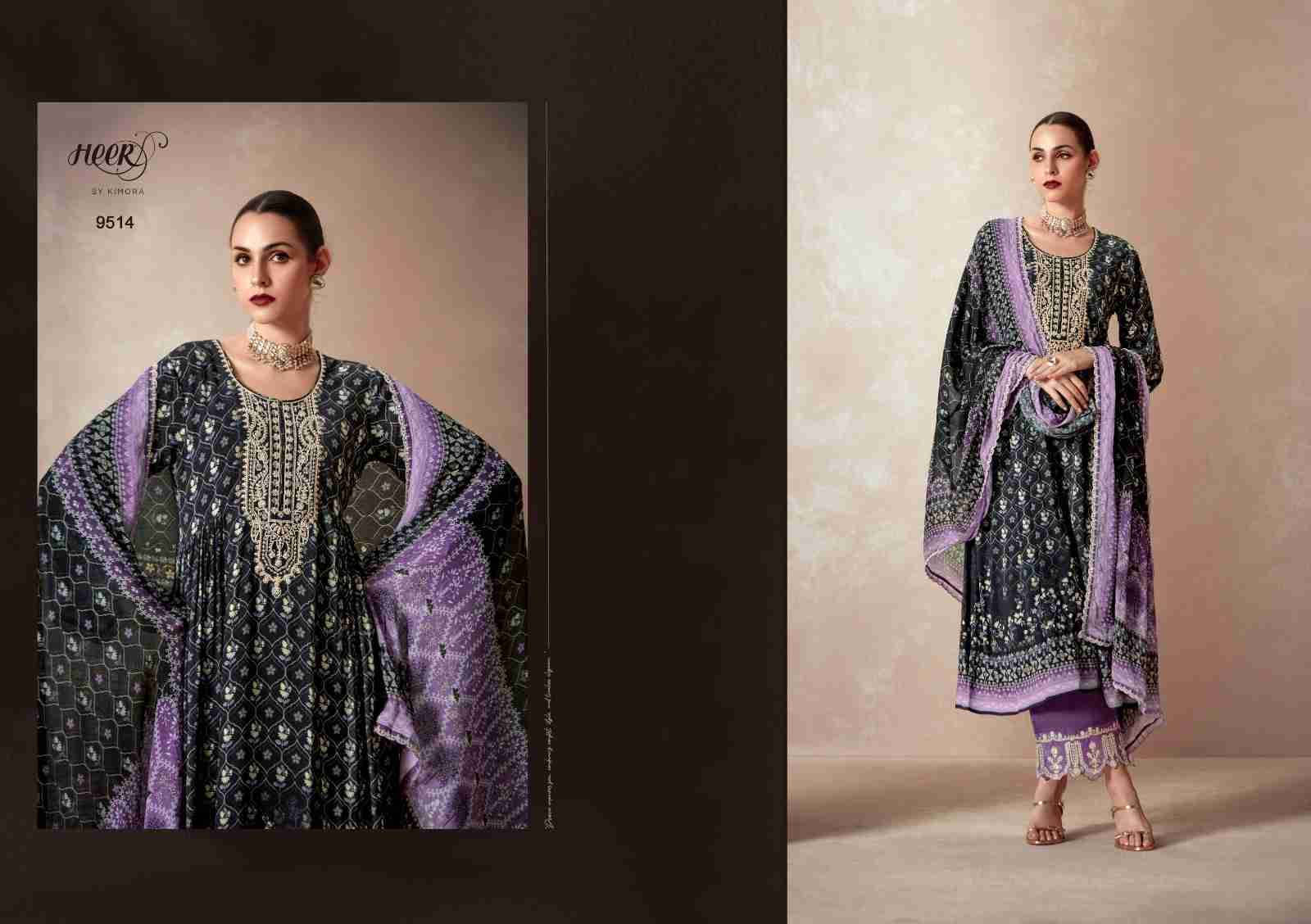 Elaheh By Kimora Fashion 9511 To 9516 Series Beautiful Suits Colorful Stylish Fancy Casual Wear & Ethnic Wear Pure Pashmina Print Dresses At Wholesale Price