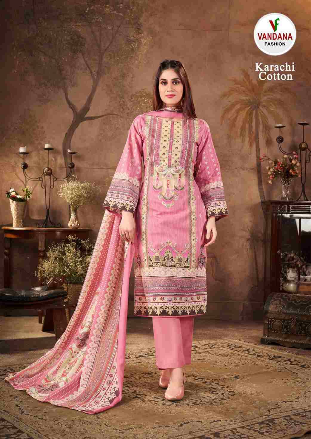 Karachi Cotton Vol-11 By Vandana Fashion 1101 To 1110 Series Beautiful Festive Suits Stylish Fancy Colorful Casual Wear & Ethnic Wear Cotton Print Dresses At Wholesale Price