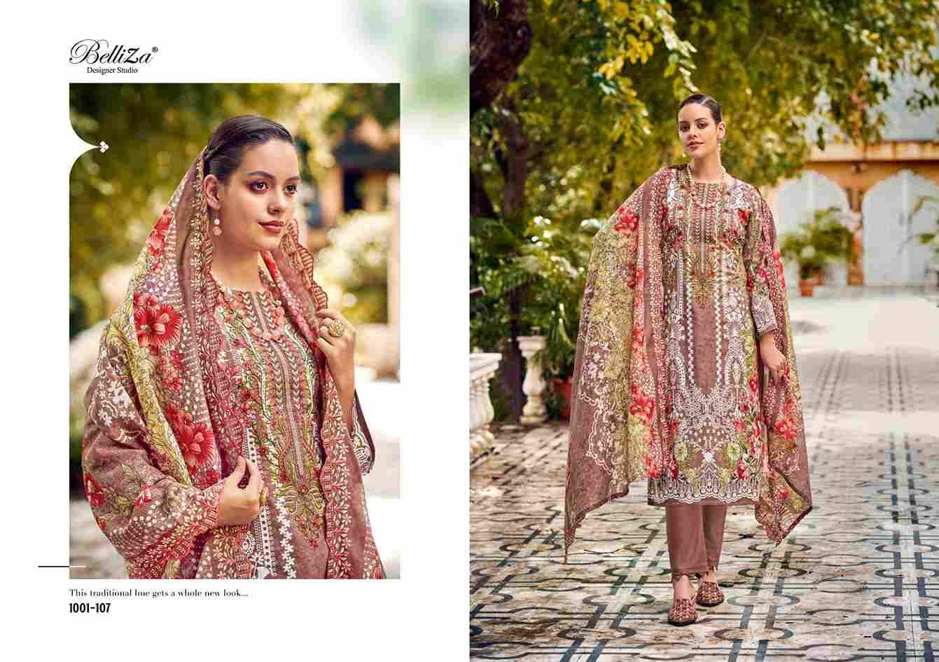 Guzarish Vol-16 By Belliza 1001-101 To 1001-108 Series Beautiful Stylish Festive Suits Fancy Colorful Casual Wear & Ethnic Wear & Ready To Wear Pure Cotton Digital Print Dresses At Wholesale Price