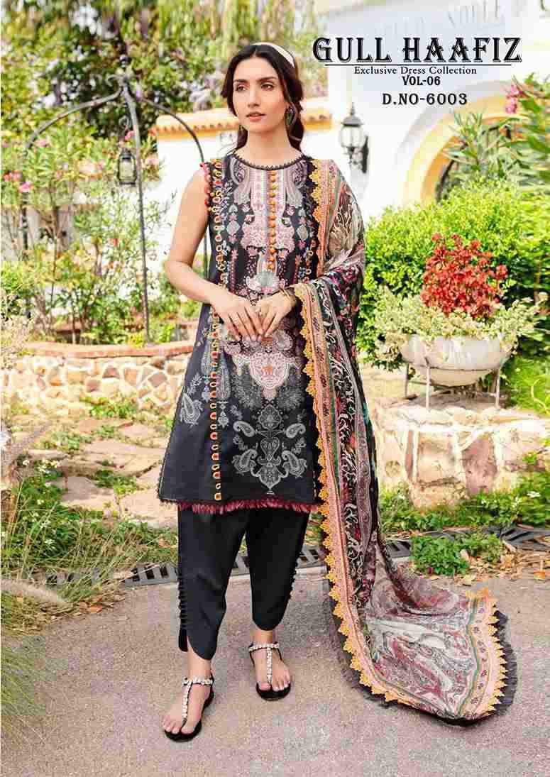 Gull Haafiz Vol-6 By Nand Gopal Prints 6001 To 6006 Series Beautiful Suits Stylish Colorful Fancy Casual Wear & Ethnic Wear Cotton Print Dresses At Wholesale Price